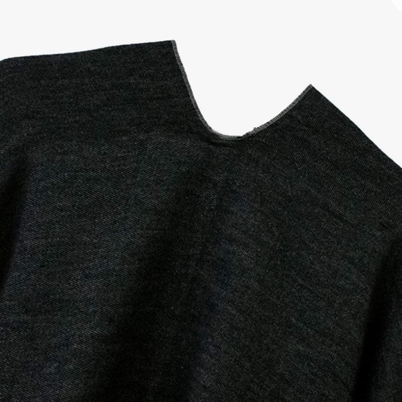 Women's Shawl Wrap Poncho Cape Cardigan Sweater Open Front - Picture 3 of 6